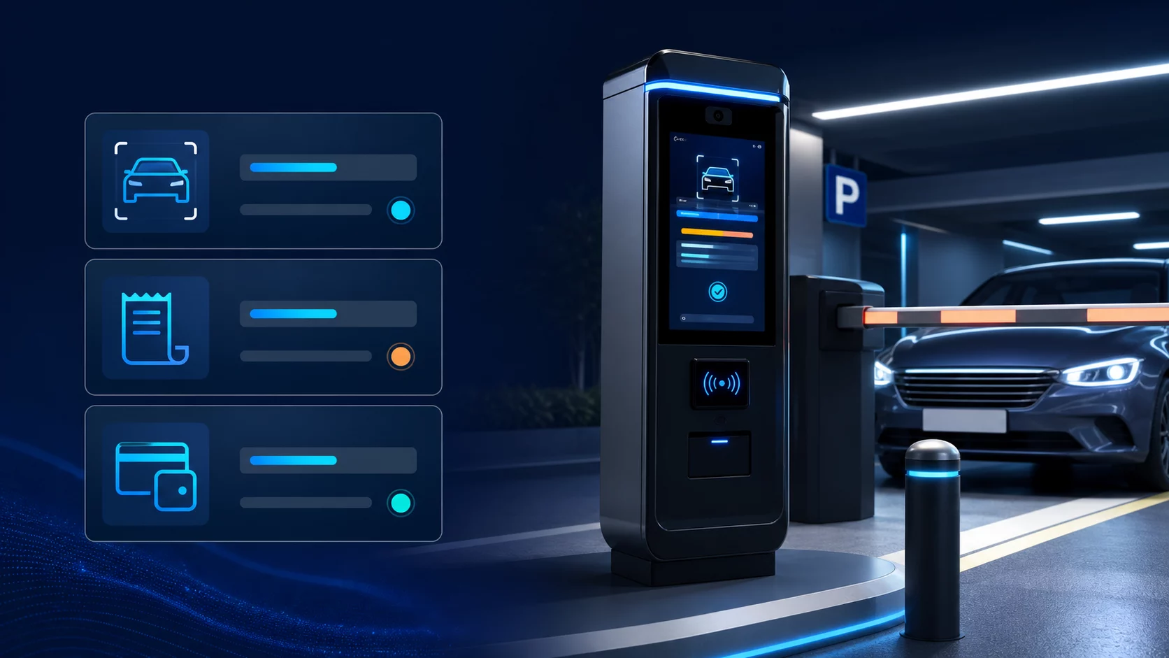 Akıllı Otopark Terminali: Plaka, RFID ve Ödeme Mimarisi