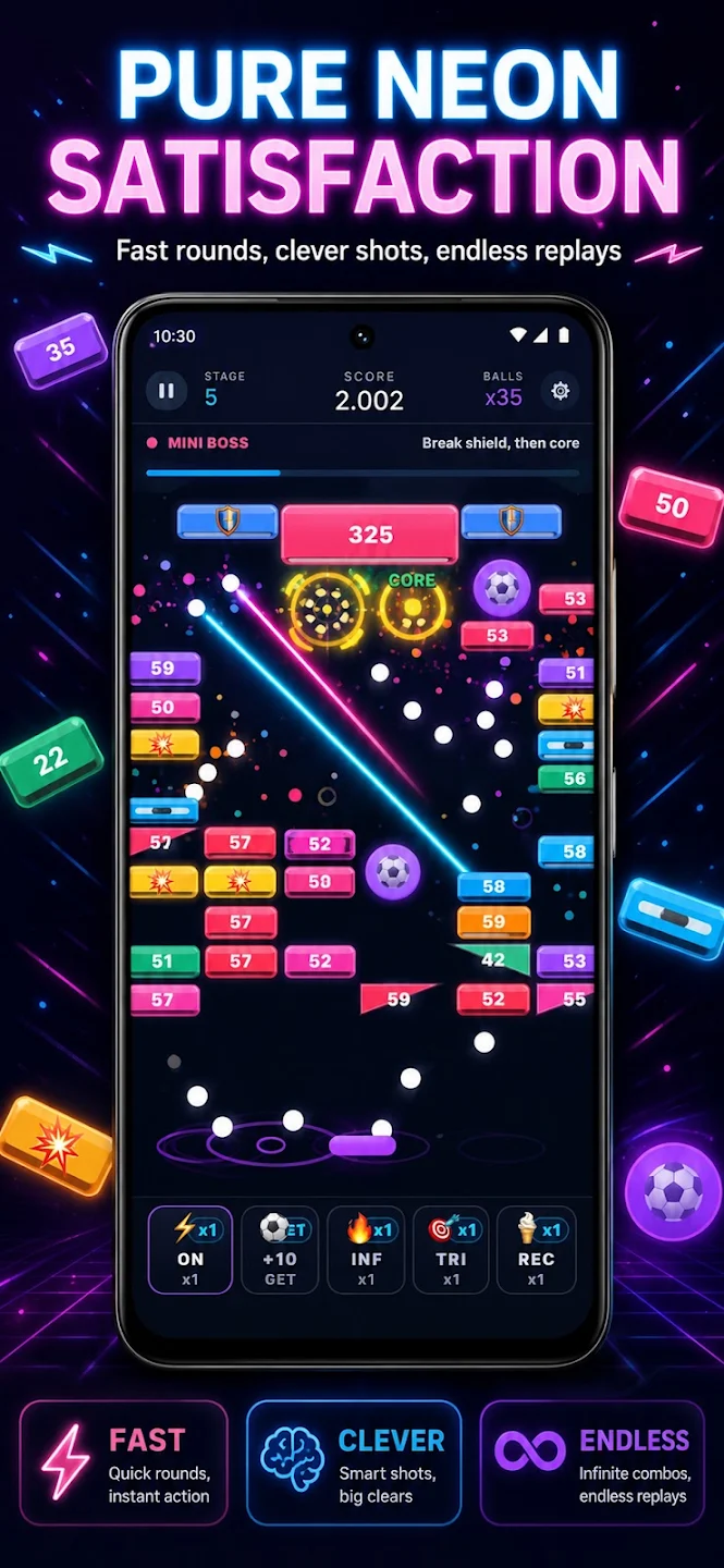 Bricks Breaker: Neon Quest store image 3